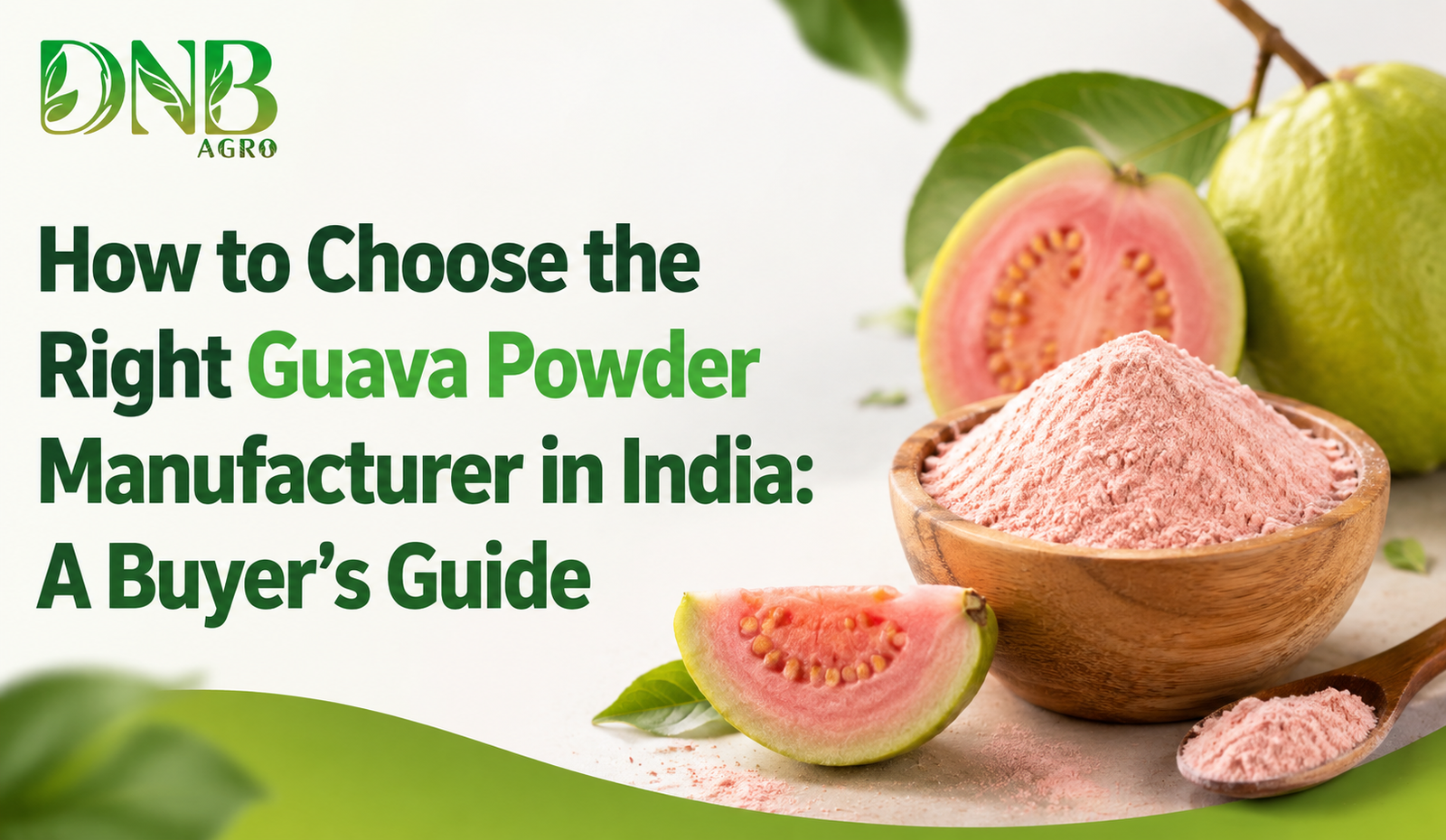 How to Choose the Right Guava Powder Manufacturer in India: A Buyer’s Guide