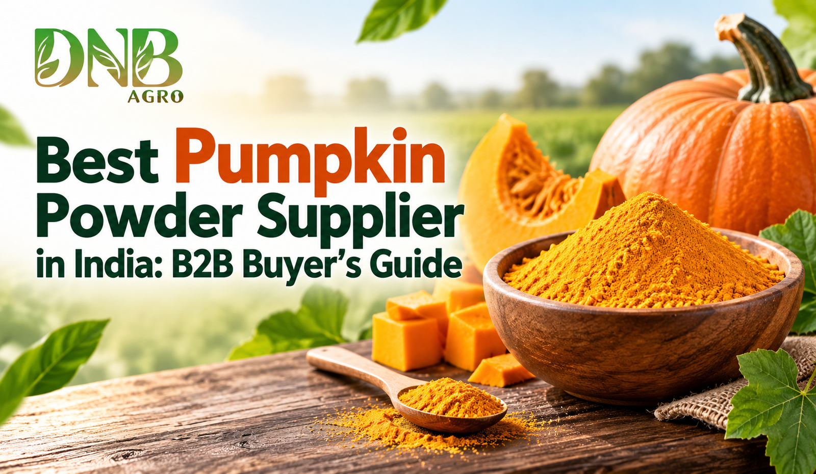 Best Pumpkin Powder Supplier in India: B2B Buyer’s Guide